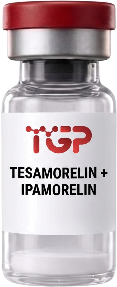 Tesamorelin + Ipamorelin 10 mg research peptide
